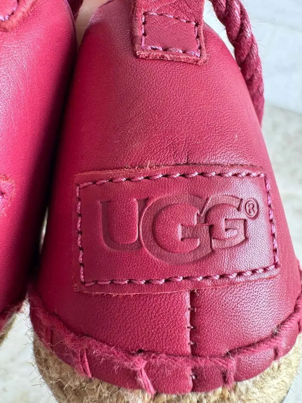 UGG Australia Libbi Serape Lace-Up Espadrille Flats Pink Multicolor Women’s 9